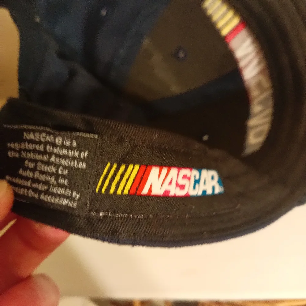 Nascar blue snap back men's hat